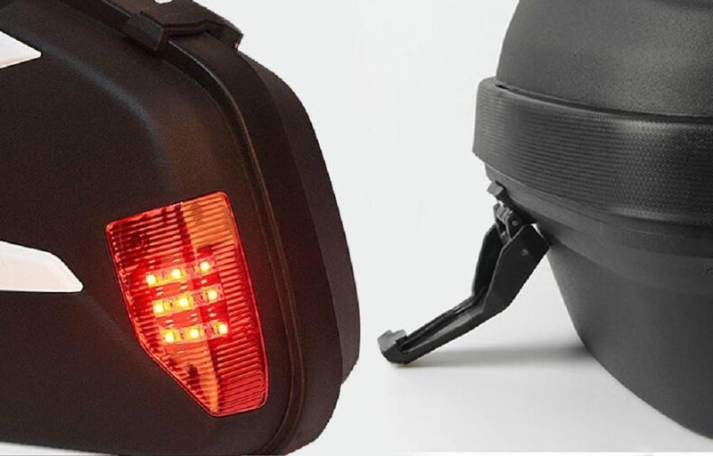 DURAFORCE Universal Detachable Hard Saddlebags white face Plate For Suzuki Honda cruisers