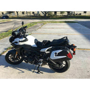 DURAFORCE Universal Detachable Hard Saddlebags white face Plate For Suzuki Honda cruisers