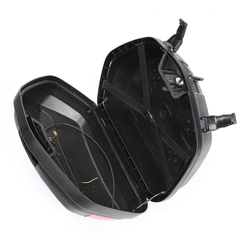 DURAFORCE Universal Detachable Hard Saddlebags white face Plate For Suzuki Honda cruisers