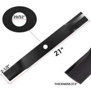 DURAFORCE 12 Mower blades For JOHN DEERE 737 757 777 797 60" DECKS #M131958 #TCU15881