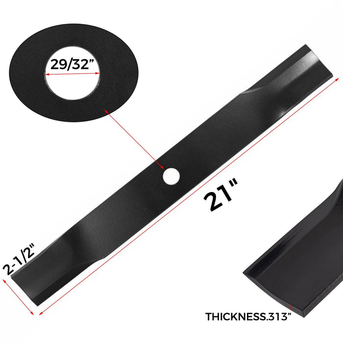 DURAFORCE 12 Mower blades For JOHN DEERE 737 757 777 797 60" DECKS #M131958 #TCU15881