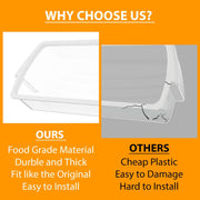 DURAFORCE 2 PC For W10321304 Door Bin Basket Shelf Compatible with Whirlpool Refrigerator