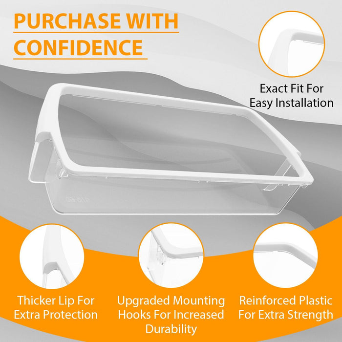 DURAFORCE 2 PC For W10321304 Door Bin Basket Shelf Compatible with Whirlpool Refrigerator