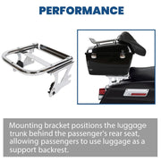 DURAFORCE Detachable Two up Tour Mounting Luggage Rack For Harley 97-08 Road Glide