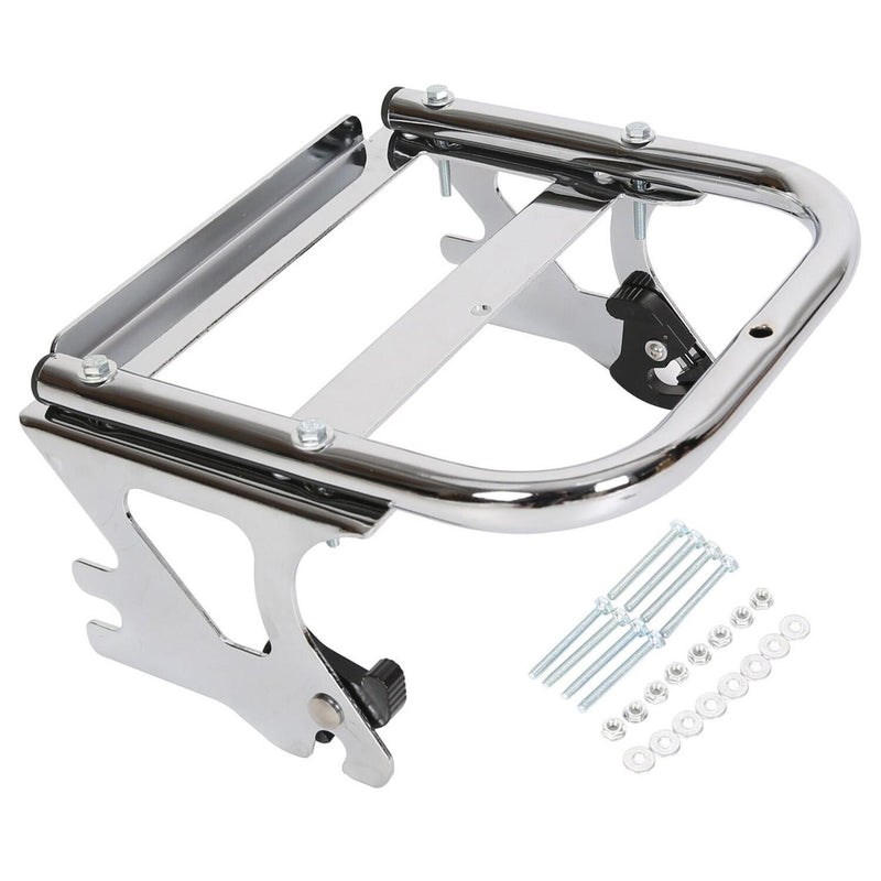 DURAFORCE Detachable Two up Tour Mounting Luggage Rack For Harley 97-08 Road Glide