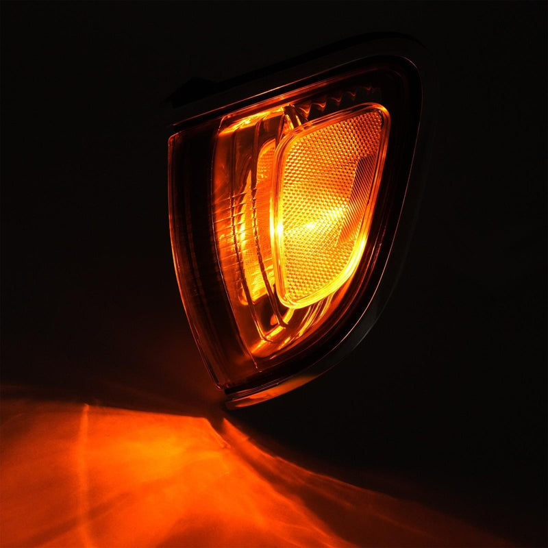 DURAFORCE Left Marker Signal Corner Parking Light For 01 02 03 04 Tacoma w/Chrome Trim LH