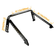 DURAFORCE Adjustable Truck Bed Chase Rack Roll Bar For F150 Silverado Sierra Ram Tundra