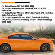 DURAFORCE Side Skirts For Dodge Charger 2015-2023 Panel splitter Pair Black SRT Scat Pack