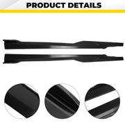 DURAFORCE Side Skirts For Dodge Charger 2015-2023 Panel splitter Pair Black SRT Scat Pack