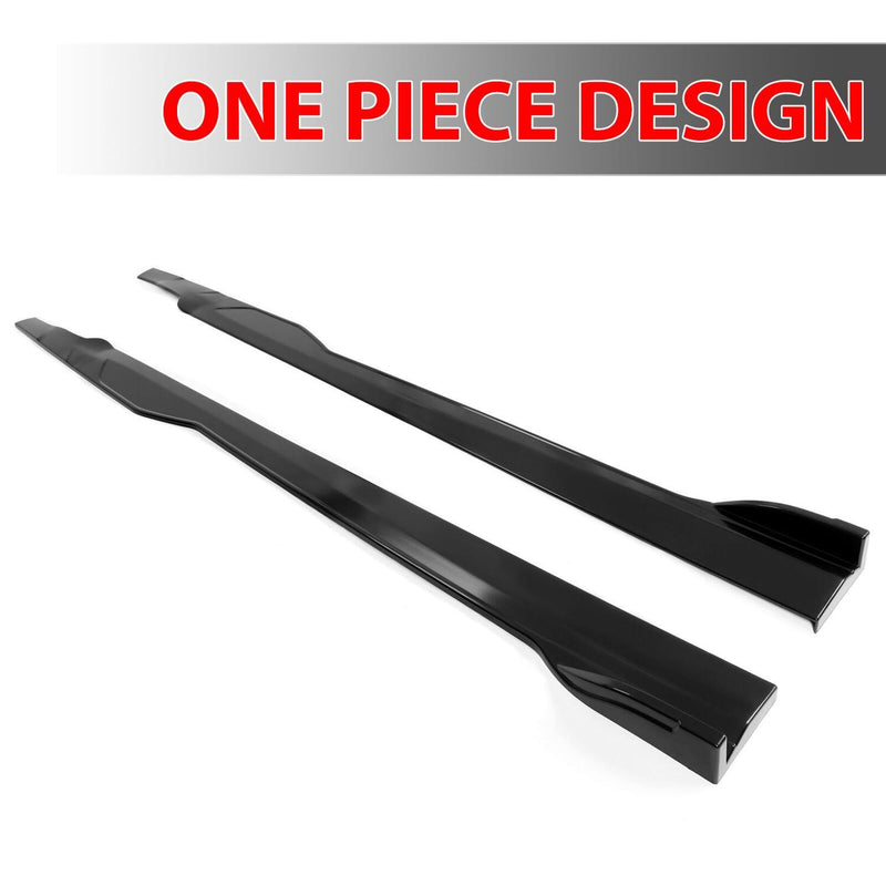 DURAFORCE Side Skirts For Dodge Charger 2015-2023 Panel splitter Pair Black SRT Scat Pack