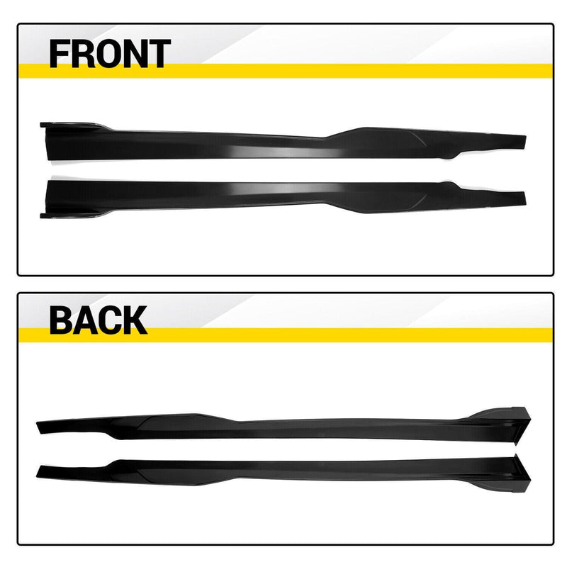 DURAFORCE Side Skirts For Dodge Charger 2015-2023 Panel splitter Pair Black SRT Scat Pack