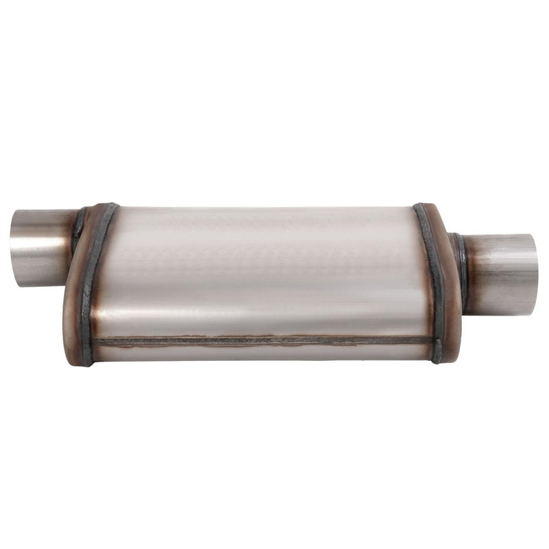 DURAFORCE For Universal 2PCS Street Mufflers 3" Offset In 3" Center Out Stainless Steel