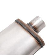 DURAFORCE For Universal 2PCS Street Mufflers 3" Offset In 3" Center Out Stainless Steel