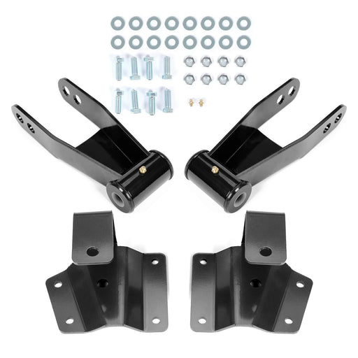 DURAFORCE For 1999-06 Chevy Silverado GMC Sierra 1500 4" Drop Kit Rear Shackles & Hangers