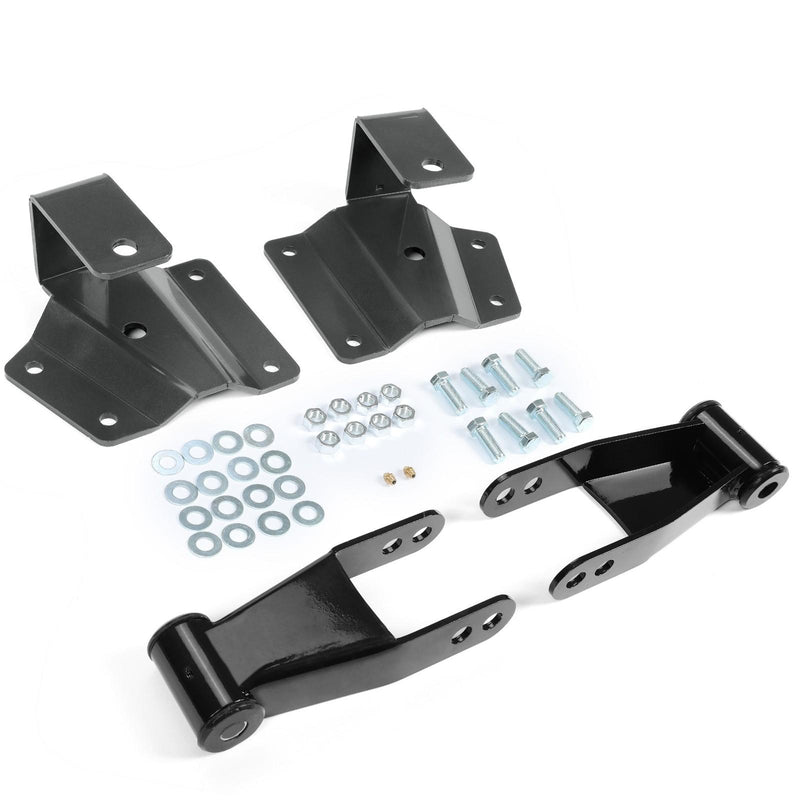 DURAFORCE For 1999-06 Chevy Silverado GMC Sierra 1500 4" Drop Kit Rear Shackles & Hangers