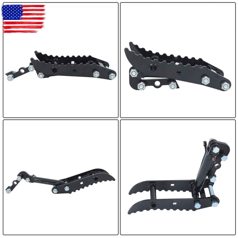 DURAFORCE Hydraulic Thumb Clip Clamp Fit For Mini Excavators Small Digger Attachment Kits