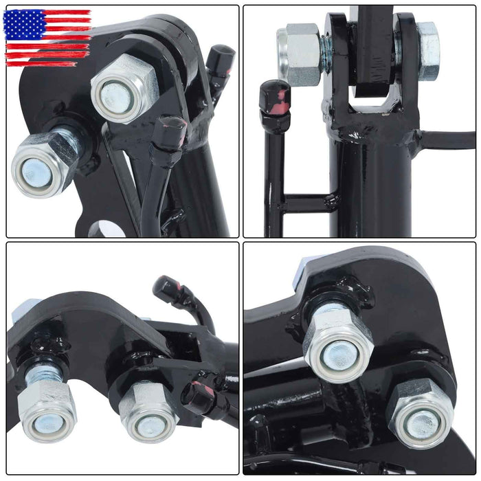 DURAFORCE Hydraulic Thumb Clip Clamp Fit For Mini Excavators Small Digger Attachment Kits