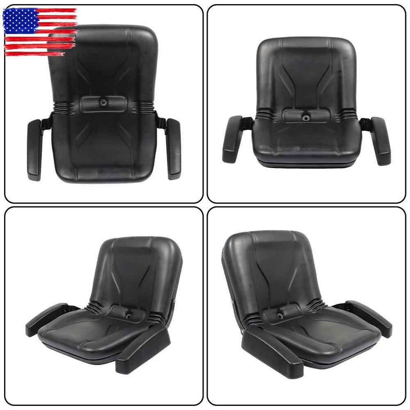 DURAFORCE High Back Lawn Mower Seat w/ Armrests 10059 for Cub Cadet, Dixon , Dixie Chopper