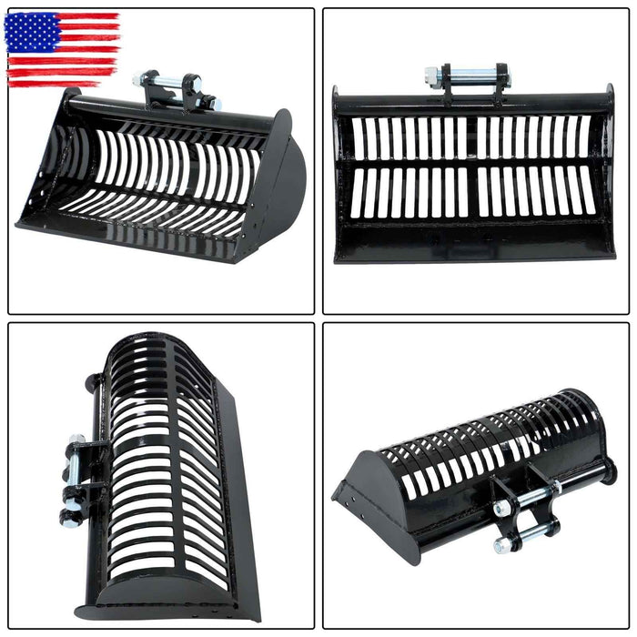 DURAFORCE 600mm Attachment Screening Skeleton Bucket Mud Bucket For Mini Excavators Digger