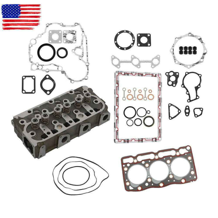 DURAFORCE For Kubota Cylinder Head Assembly & Full Head Gasket Set D905 Engine B1700DT