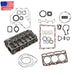 DURAFORCE For Kubota Cylinder Head Assembly & Full Head Gasket Set D905 Engine B1700DT