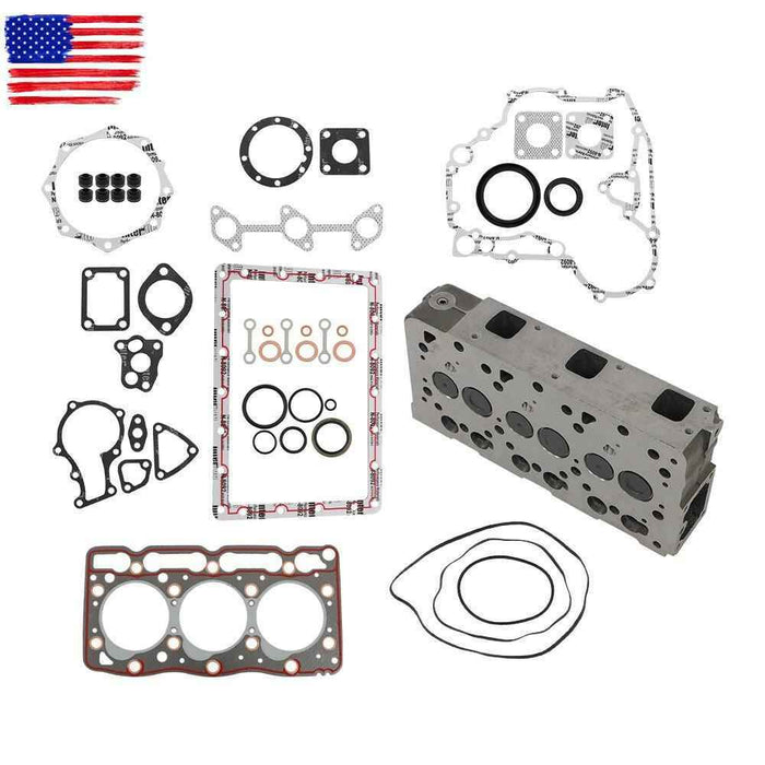 DURAFORCE For Kubota Cylinder Head Assembly & Full Head Gasket Set D905 Engine B1700DT