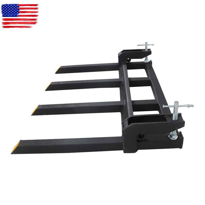 DURAFORCE 42" Universal 2500lbs Clamp on Heavy Debris Fork For Tractor Skid Steer Buckets