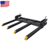 DURAFORCE 42" Universal 2500lbs Clamp on Heavy Debris Fork For Tractor Skid Steer Buckets