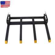 DURAFORCE 42" Universal 2500lbs Clamp on Heavy Debris Fork For Tractor Skid Steer Buckets