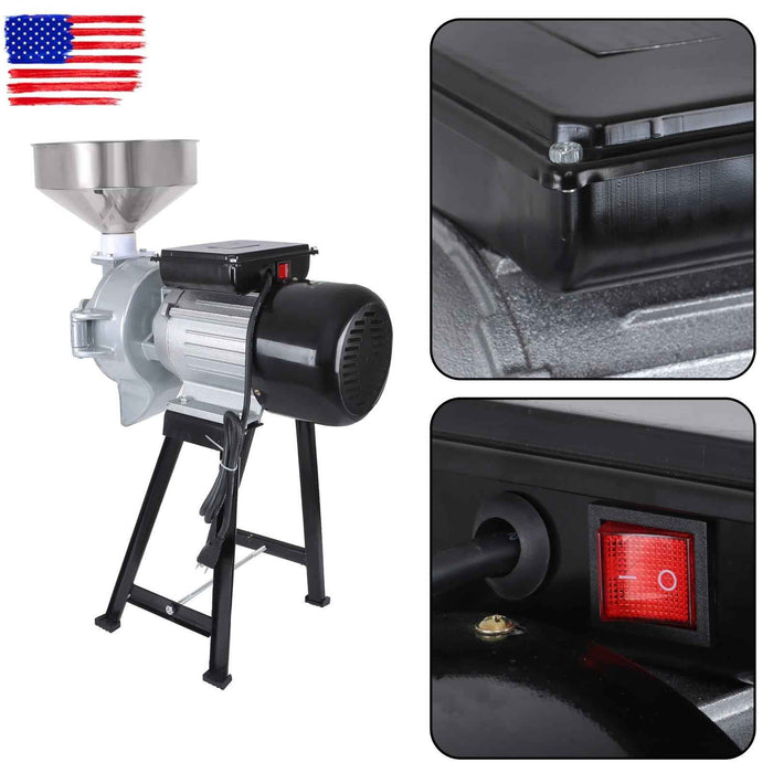 DURAFORCE 110V 1500W Corn Wheat Flour Cereal Electric Grinder Grain Mill Wet & Dry