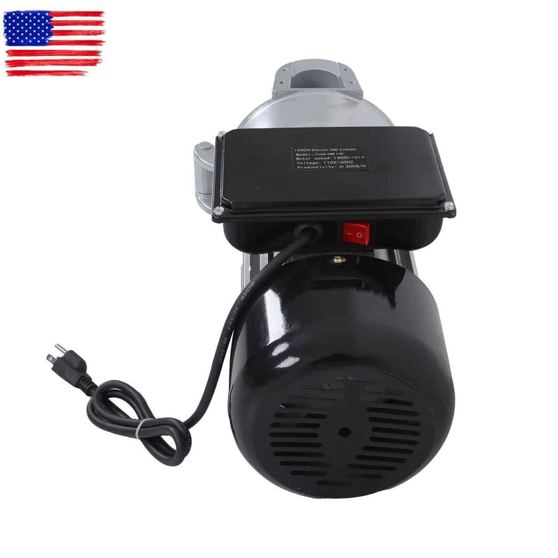 DURAFORCE 110V 1500W Corn Wheat Flour Cereal Electric Grinder Grain Mill Wet & Dry
