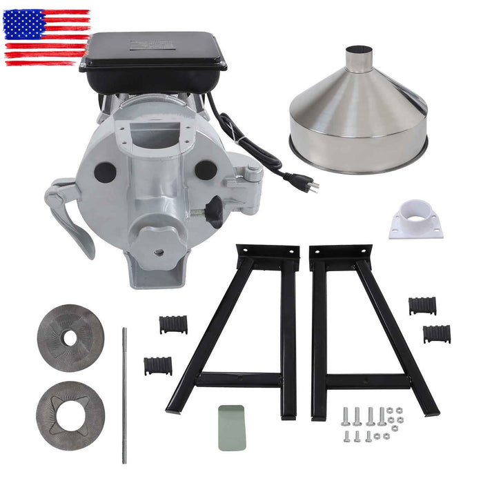 DURAFORCE 110V 1500W Corn Wheat Flour Cereal Electric Grinder Grain Mill Wet & Dry