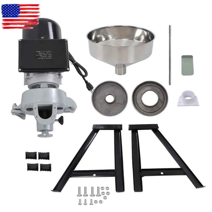 DURAFORCE 110V 1500W Corn Wheat Flour Cereal Electric Grinder Grain Mill Wet & Dry