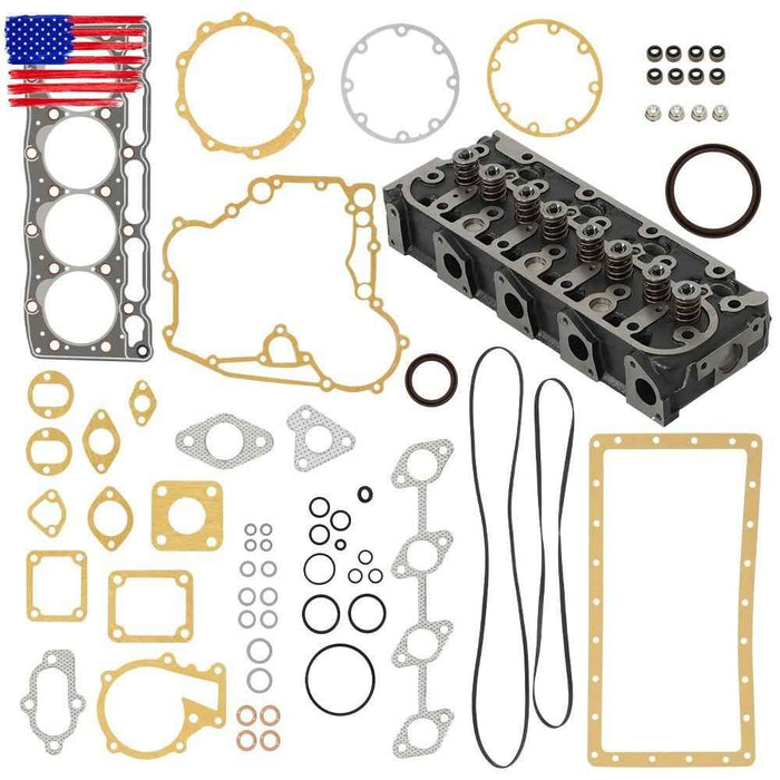 DURAFORCE V1505 V1505D V1505T V1505E For Kubota Engine Complete Cylinder Head W/Gasket Kit