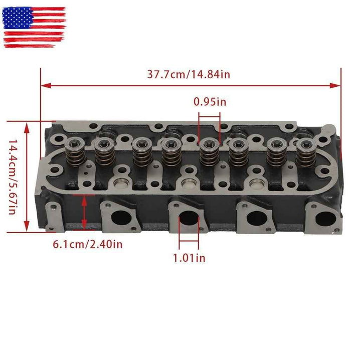 DURAFORCE V1505 V1505D V1505T V1505E For Kubota Engine Complete Cylinder Head W/Gasket Kit