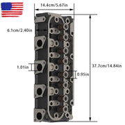 DURAFORCE V1505 V1505D V1505T V1505E For Kubota Engine Complete Cylinder Head W/Gasket Kit