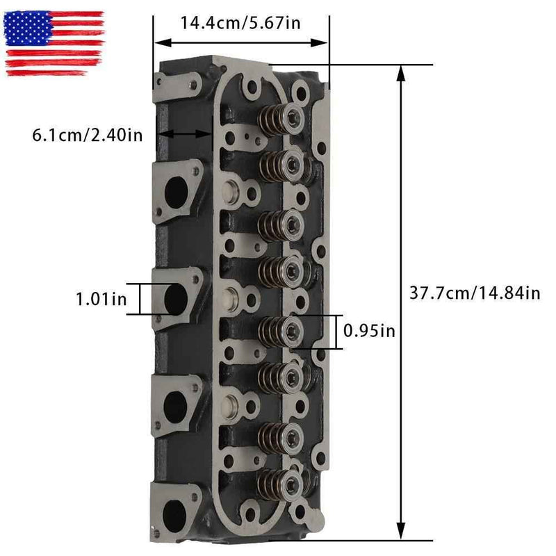 DURAFORCE V1505 V1505D V1505T V1505E For Kubota Engine Complete Cylinder Head W/Gasket Kit