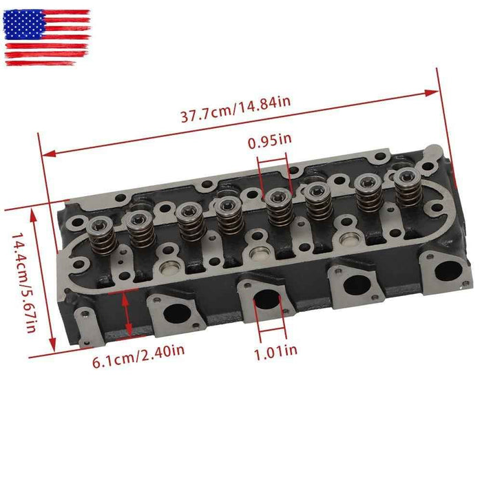 DURAFORCE V1505 V1505D V1505T V1505E For Kubota Engine Complete Cylinder Head W/Gasket Kit