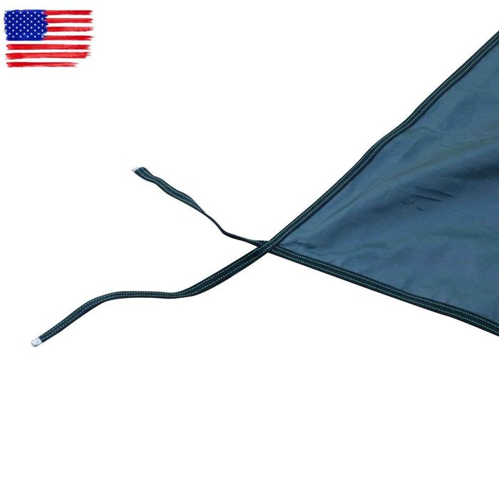 DURAFORCE Above Inground Swimming Pool Heavy Safety Cover 22×42FT With 4×8FT Right Step