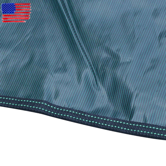 DURAFORCE Above Inground Swimming Pool Heavy Safety Cover 22×42FT With 4×8FT Right Step