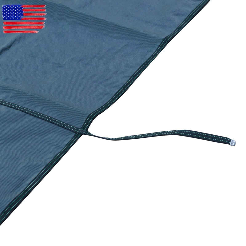 DURAFORCE Above Inground Swimming Pool Heavy Safety Cover 22×42FT With 4×8FT Right Step