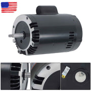 DURAFORCE B128 C-Face Single Speed 1HP Full Rated 56J Pool Pump Motor 115/230V