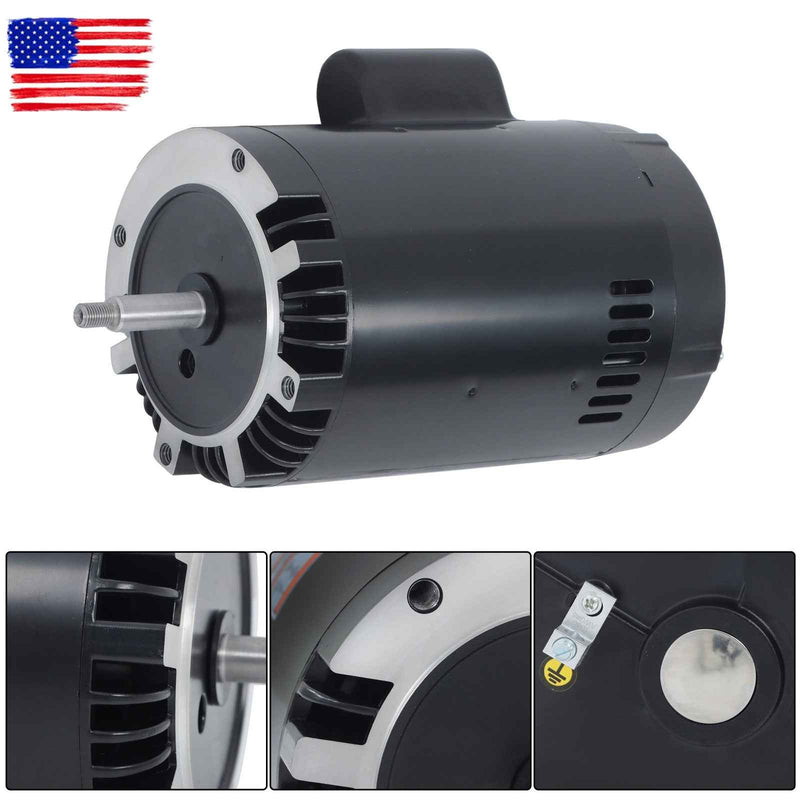 DURAFORCE B128 C-Face Single Speed 1HP Full Rated 56J Pool Pump Motor 115/230V