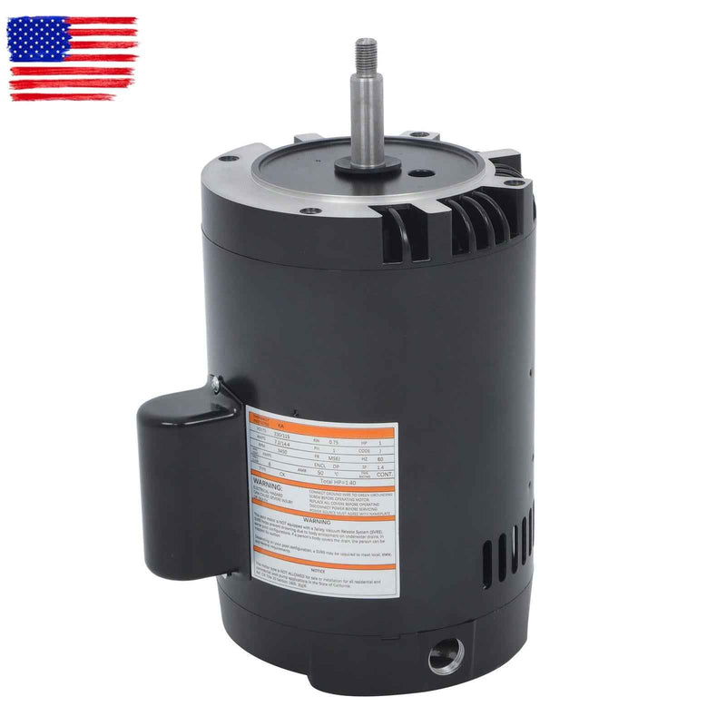 DURAFORCE B128 C-Face Single Speed 1HP Full Rated 56J Pool Pump Motor 115/230V