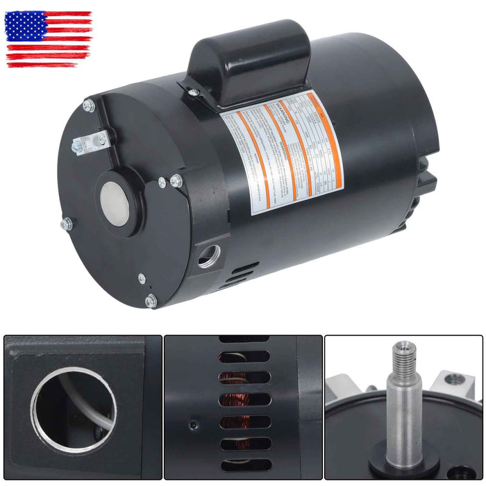 DURAFORCE B128 C-Face Single Speed 1HP Full Rated 56J Pool Pump Motor 115/230V