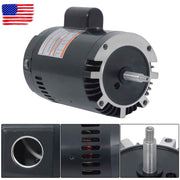 DURAFORCE B128 C-Face Single Speed 1HP Full Rated 56J Pool Pump Motor 115/230V