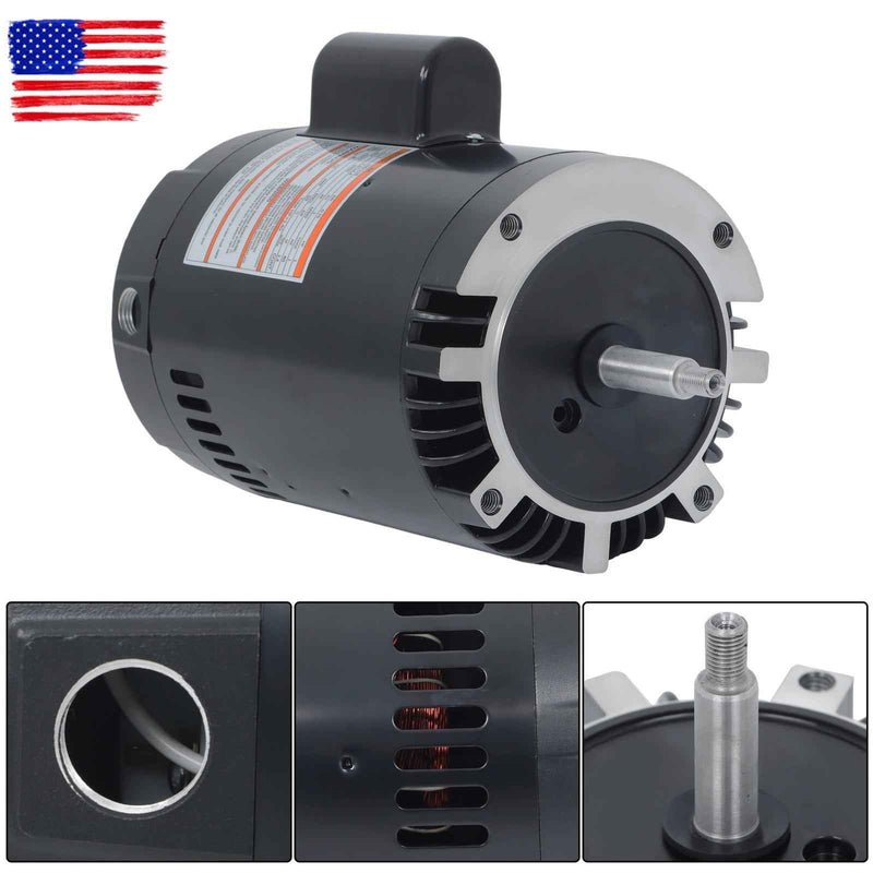 DURAFORCE B128 C-Face Single Speed 1HP Full Rated 56J Pool Pump Motor 115/230V