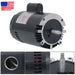 DURAFORCE B128 C-Face Single Speed 1HP Full Rated 56J Pool Pump Motor 115/230V