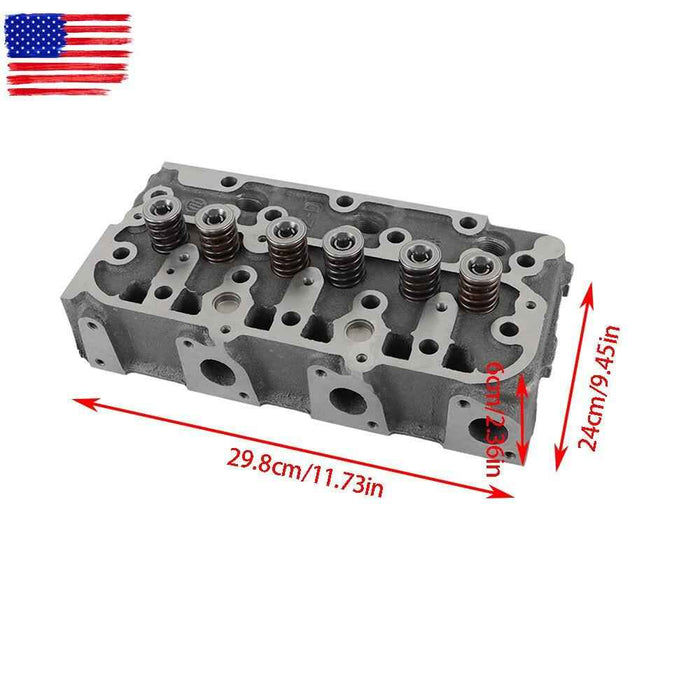 DURAFORCE Cylinder Head For Kubota D1305 Complete Engine Assy w/valves B26 FZ2400 RTV1100