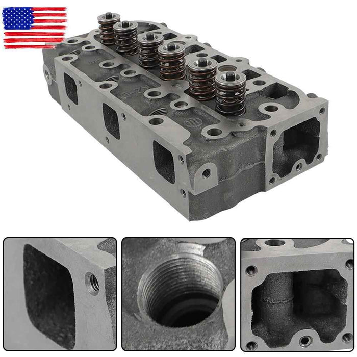 DURAFORCE Cylinder Head For Kubota D1305 Complete Engine Assy w/valves B26 FZ2400 RTV1100